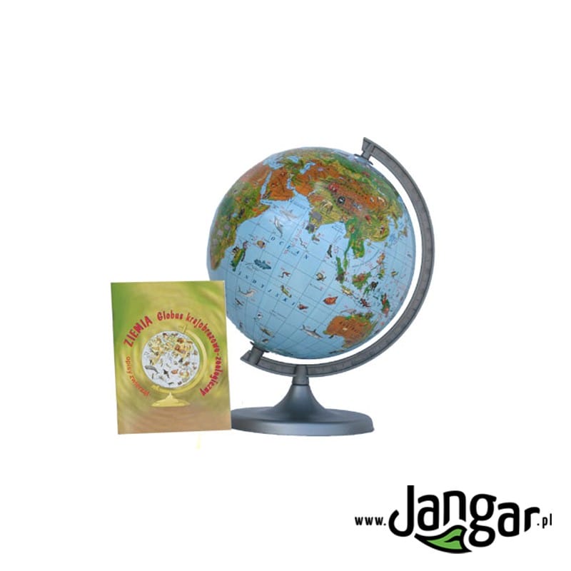 Globus zoologiczny, niepodświetlany, średnica 22 cm