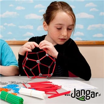 Advanced set for construction of geometric shapes