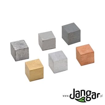 Assorted Metal Density Cubes, side 20mm - Set of 6