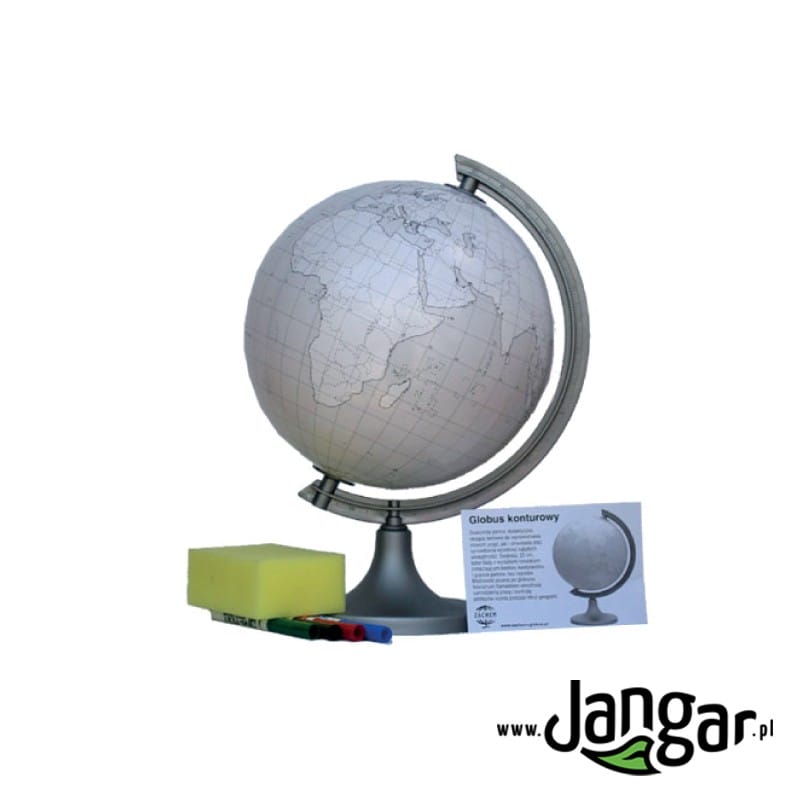 Globus konturowy, średnica 25 cm