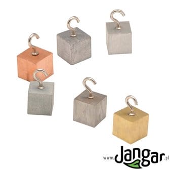 Metal Density Cubes - 6 Assorted Metals, with Hooks