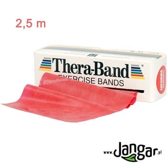 Taśmy lateksowe Thera Band czerwona 2,5 m