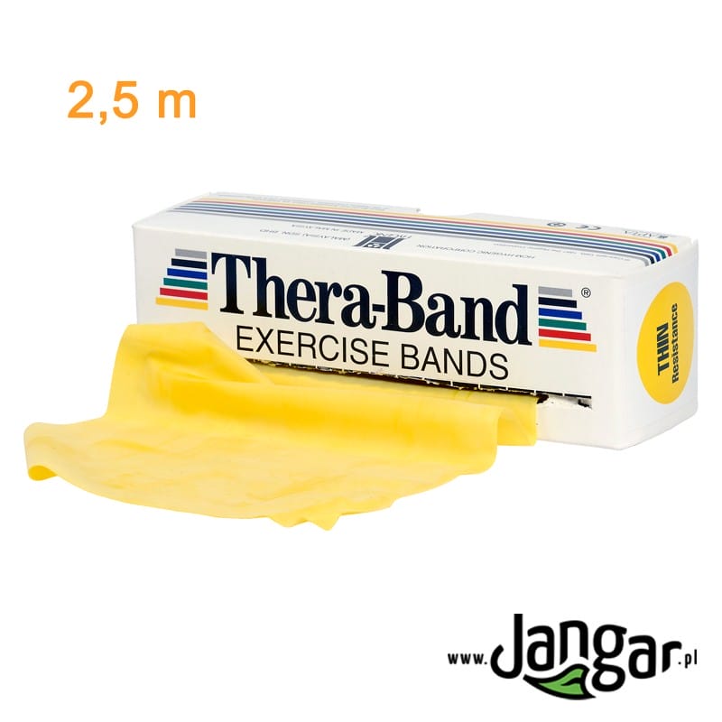 Taśmy lateksowe Thera Band żółta 2,5 m