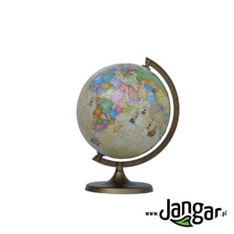 Globus z trasami odkrywców, podświetlany, średnica 25 cm