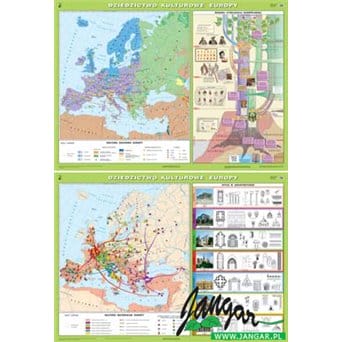 Mapa: Dziedzictwo kulturowe Europy (wersja 2004)