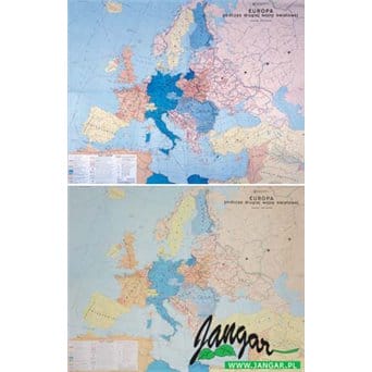 Map: Europe during World War II (canvas)
