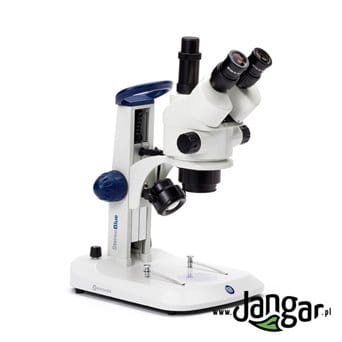 Mikroskop stereoskopowy zoom 7x...45x-LED trójokularowy, podświetlany (górne i dolne)