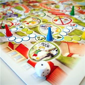 Colorful world of waste educational board game