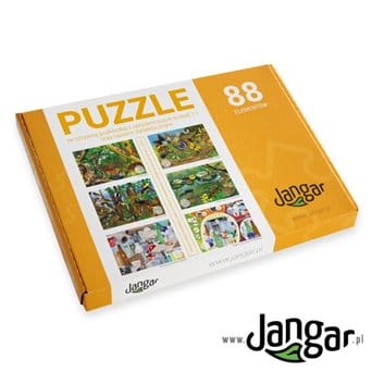Puzzle - Waste. how long do they put together?, 88 items + pad, in a lockable box