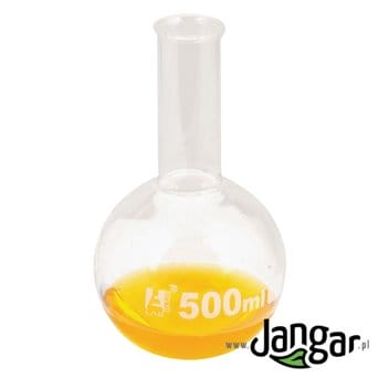Round-bottomed 500 ml flask, narrow neck, borosilicate