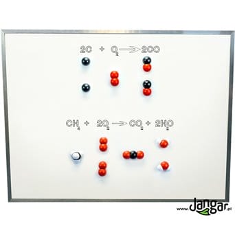 Magnetyczny zestaw tablicowy do chemii organicznej