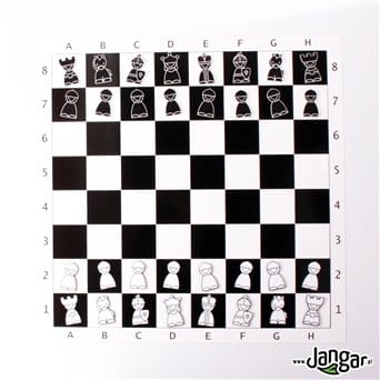 Demonstracyjne szachy magnetyczne dla dzieci (na tablicę szkolną)