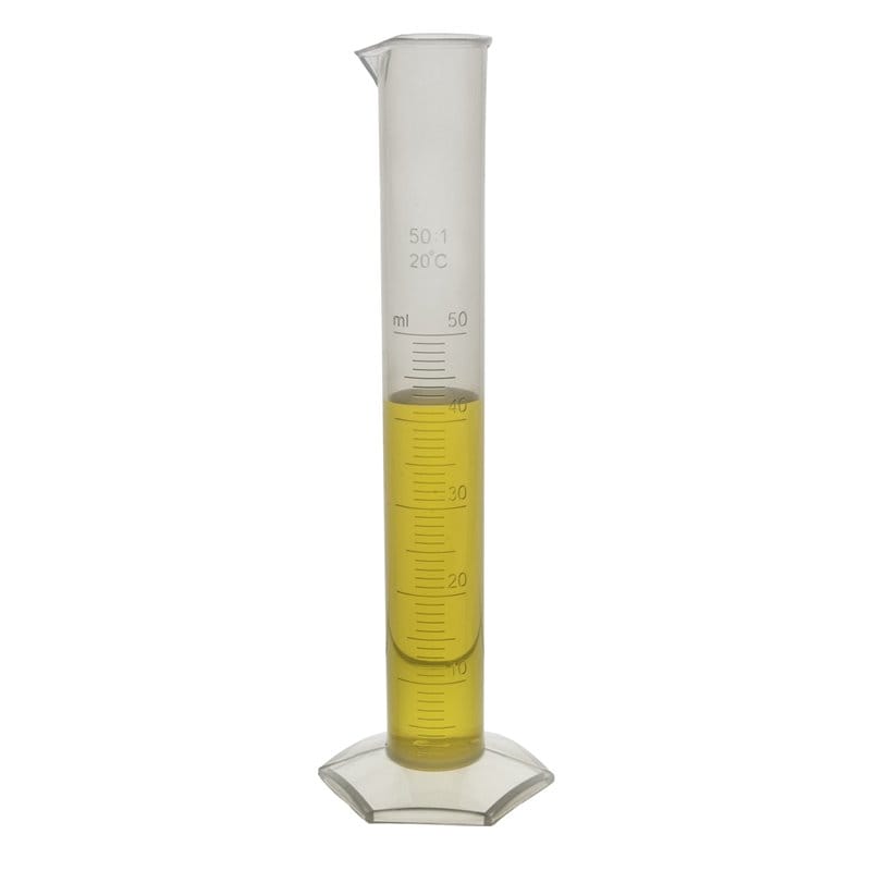 Measuring cylinder PP, 50 ml - pack 10