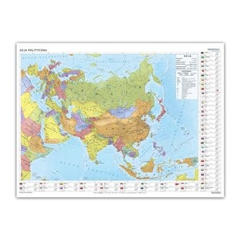 Wall map: Asia - political wall map