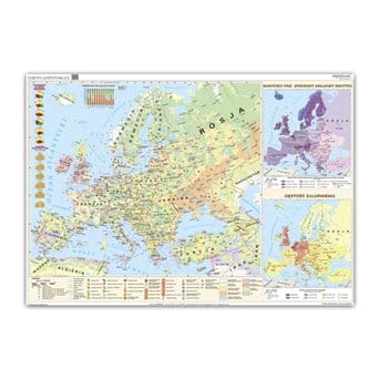Wall map: Economic map of Europe