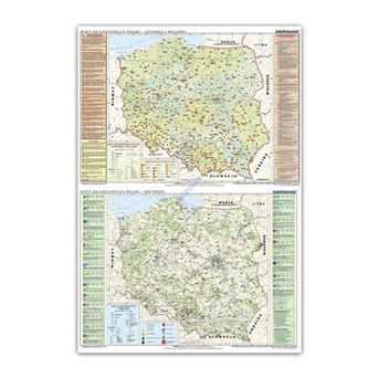 DUO Country Map of Poland - history and culture / nature
