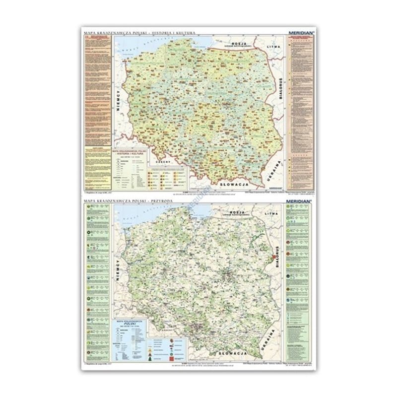 DUO Country Map of Poland - history and culture / nature