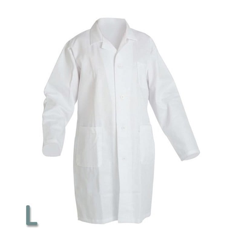 Protective apron, white L