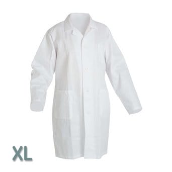 Protective apron, white XL