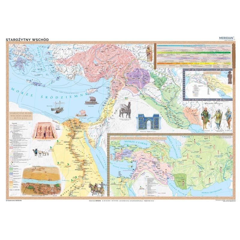 Mapa ścienna: Starożytny wschód - pierwsze państwa