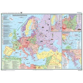 Mapa ścienna: II Wojna Światowa 1939-1942