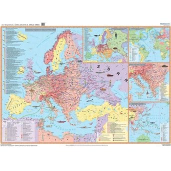 Mapa ścienna: II Wojna Światowa 1943-1945