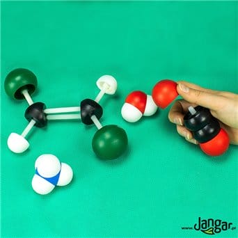 Modele atomów- zestaw do chemii organicznej i nieorganicznej (104 Atomy)