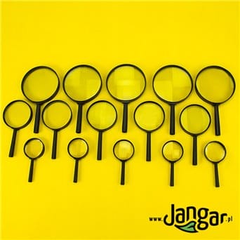 Set of 15 glass magnifiers with handle - jangar.pl