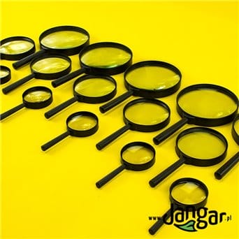 Set of 15 glass magnifiers with handle - jangar.pl