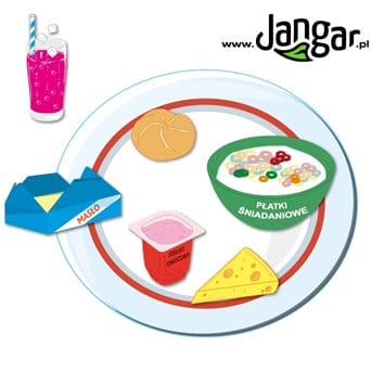 Eat wisely - healthy food on your plate, 64 magnetic elements - jangar.pl