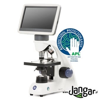 Mikroskop szkolny 400x-LED z ekranem LCD 7" - jangar.pl