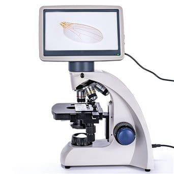 Mikroskop biologiczny 400x-LED z ekranem LCD 7" i stolikiem mechanicznym
