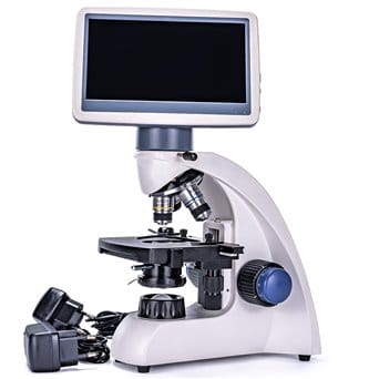 Mikroskop biologiczny 400x-LED z ekranem LCD 7" i stolikiem mechanicznym