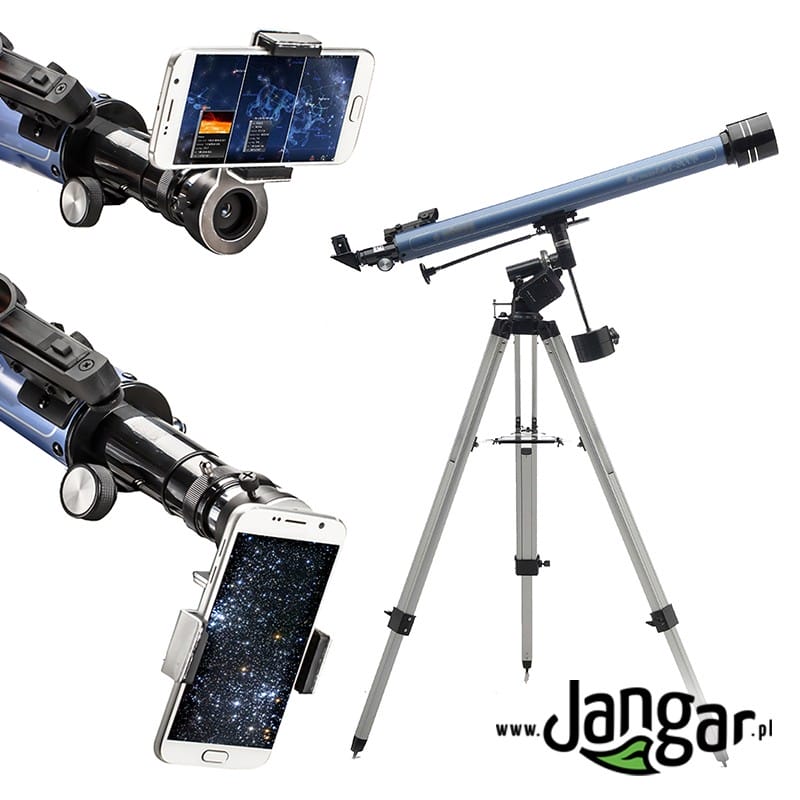 Teleskop 60/900 (refraktor) ze statywem i adapterem do smartfona - jangar.pl