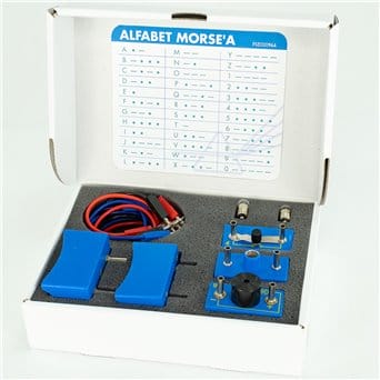 Seria BLUE: Zestaw do nauki alfabetu Morse`a i obwodów elektrycznych