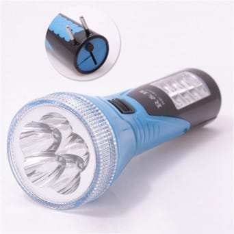 Hand-held torch with charger