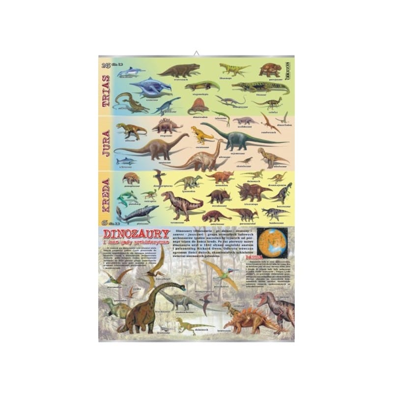 Wall board: Dinosaurs and other prehistoric reptiles