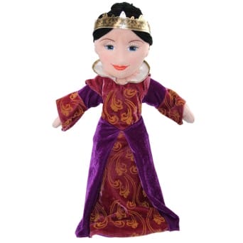The queen, the big hand puppet