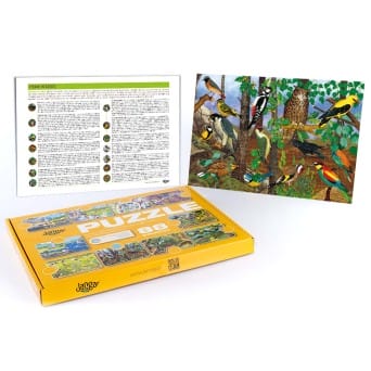 Puzzle PACKAGES IN THE FOREST, 88 items + pad, in a lockable box