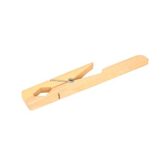 Tube clip, wooden