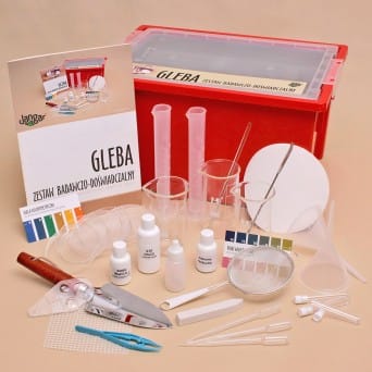 GLEBA - experimental set with laboratory equipment and work cards